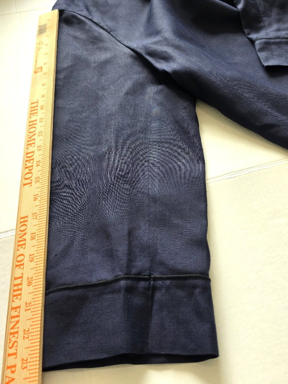 EUC - Gucci Women's Navy Blazer Jacket Size 50 IT / US XL 16 Viscose Linen - Picture 10 of 12